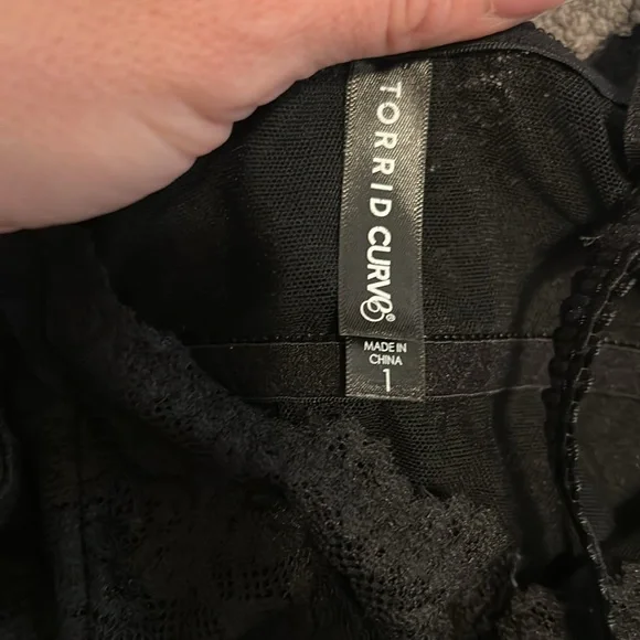 Torrid black bralette. Size 1. Like new condition. Never worn. - Picture 2 of 3